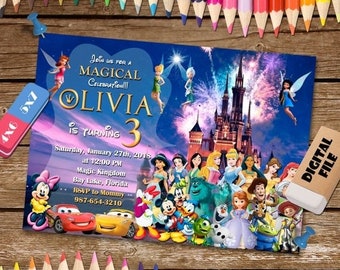 disney invitation etsy