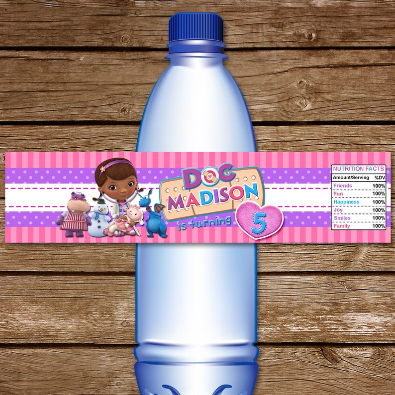 Document McStuffins Drinking water Bottle Label. Printable Document McStuffins H2o Labels. Document McStuffins Birthday. Document McStuffins Wrappers. photograph relating to Doc Mcstuffins Printable Labels named Document McStuffins Drinking water Bottle Label. Printable Document McStuffins H2o Labels. Document McStuffins Birthday. Document McStuffins Wrappers.