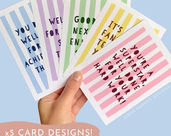 End of Year Teacher Postcards for Pupils, Printed With School Subject ...