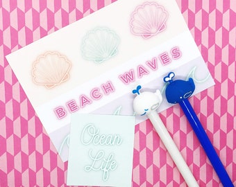 Pluma de gel de ballena, vacaciones de verano, ballena, gel, pluma, pluma, mar, océano, papelería, novedad, lindo, niños, fiesta, animal, planificador, diario