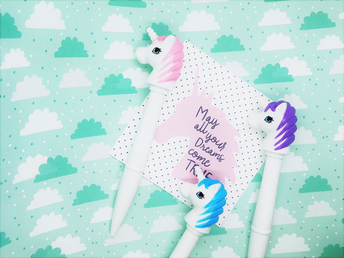 Unicorn Pen Unicorn Pens Unicorn Pen Unicorn Biro Pens Etsy