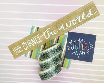 Robot Washi Cinta, Robot, Álbum de Recortes, Planificador, Niños, Decorativo, Papelería, Adhesivo, Cinta de Enmascaramiento, Kawaii, 15mm, 10m, Futuristic, Fun, Cute