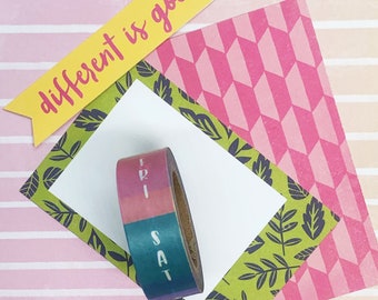 Días de la semana Washi Cinta, Scrapbook, Planificador, Bonita, Decorativa, Papelería, Adhesivo, Cinta de Enmascaramiento, Kawaii, 15mm, Bonita, Diversión