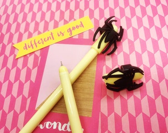 Pluma Araña, Plumas de Gel Araña, Superhéroe, Pluma De Gel, Pluma, Pluma, Papelería Araña, Plumas De Novedad, Papelería, Kawaii, Niños, Regalo, Escuela