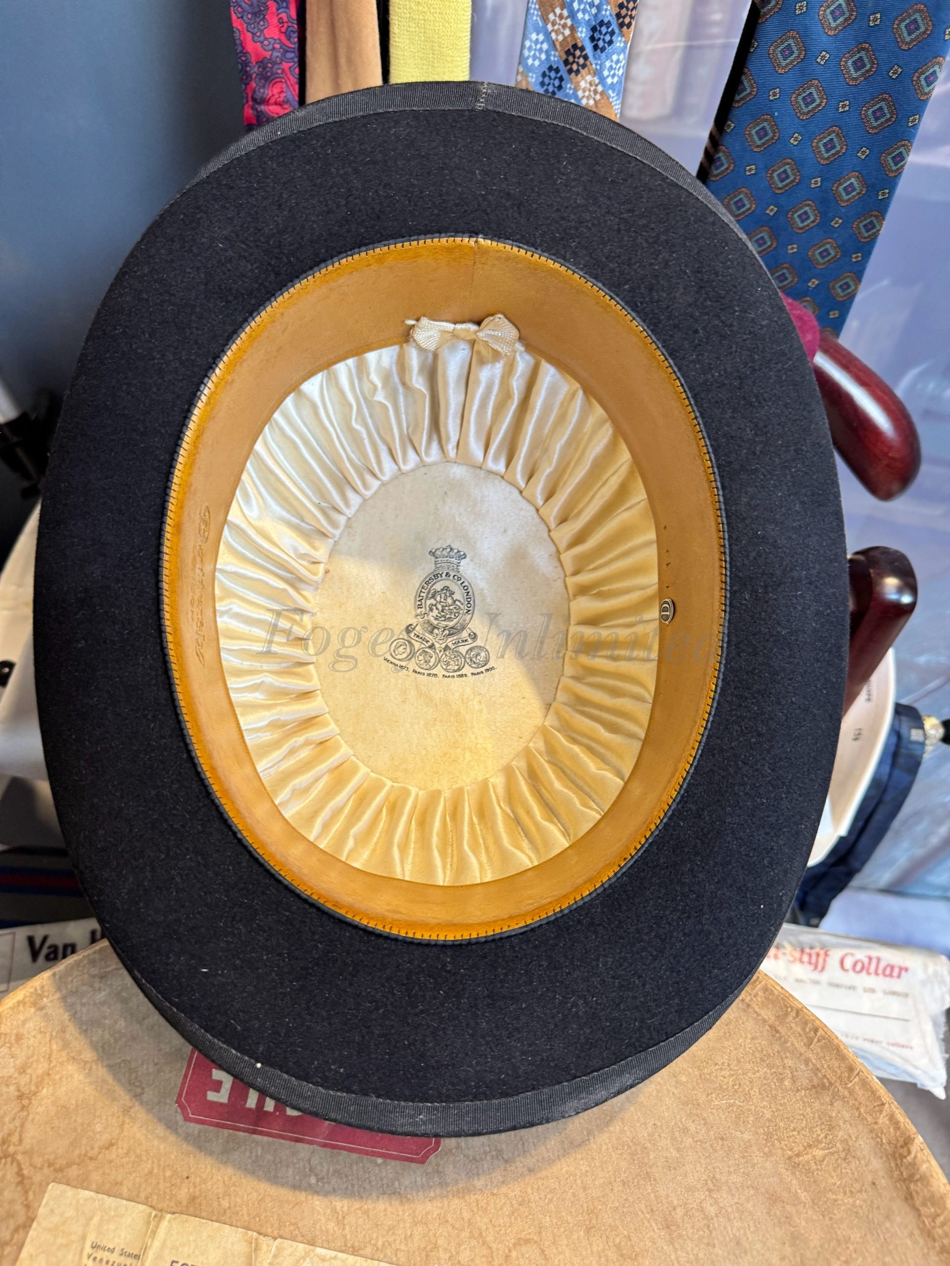 美品 英国ヴィンテージ Battersby ハット 美品 レアカラー 58cm 美品 英国ヴィンテージ Battersby ハット 美品 レアカラー 58cm