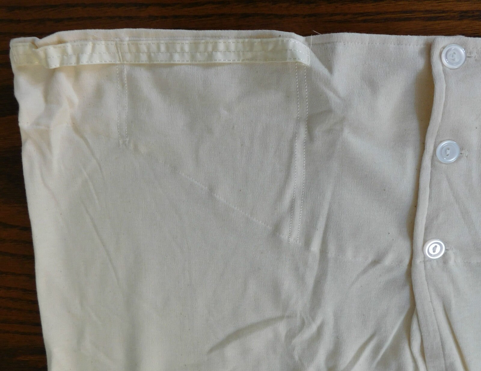 Traditional Long Johns With Yoke/button Front and Brace Tapes 