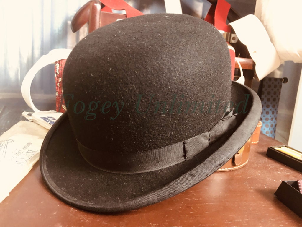 Image of Vintage Lock & Co Bowler Hat Size 6 7/8" | 56cm