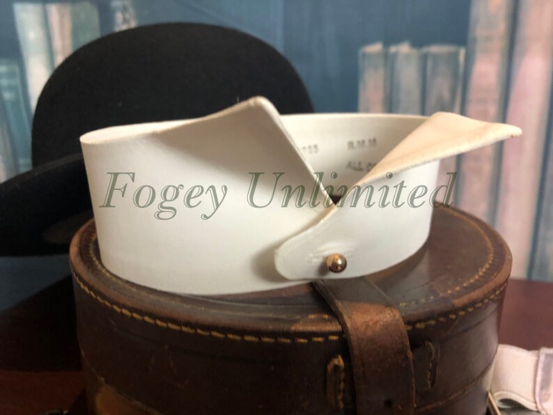 Sizes available Vintage Starched Stiff Detachable WING Shirt Collar