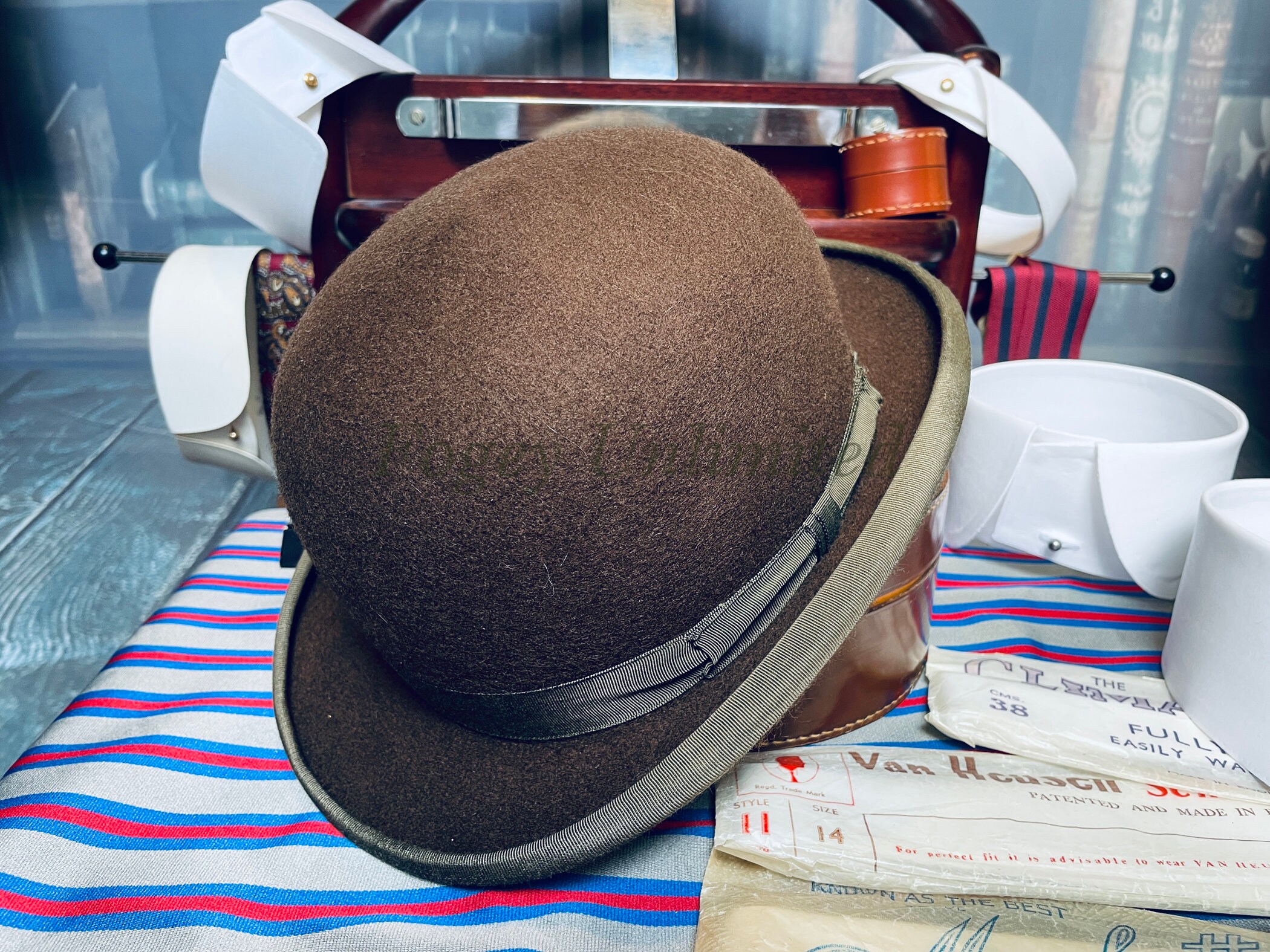 Gray Bowler Hat - Etsy