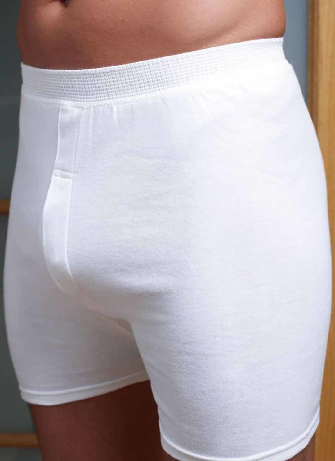 HAWAIR 4986 Cotton blend Trunks Color White-01