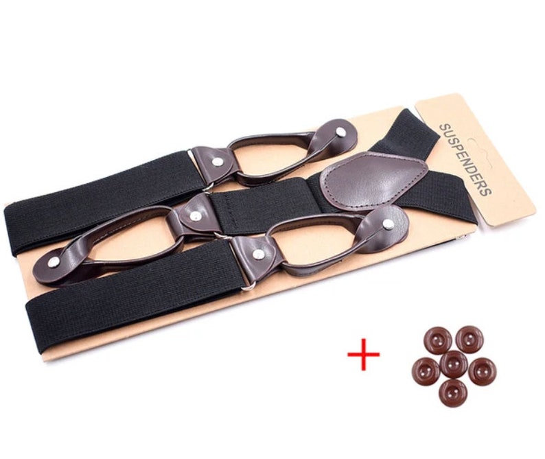 Traditional Style Button on Braces/suspenders With Button Ends/runners ...