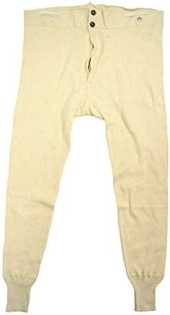 VINTAGE Military Issue Long Johns W/ Brace Tapes. Button