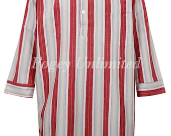 Traditional style Closed front button up Long Nightshirt by Somax PS28