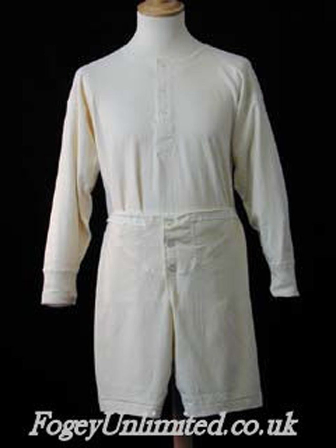 3 Button Front Traditional 3 Button Front Undershirt LONG Sleeve Vintage Stock - Etsy