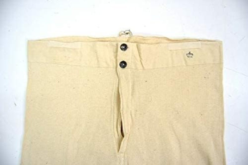 VINTAGE Military Issue Long Johns W/ Brace Tapes. Button Front and ...
