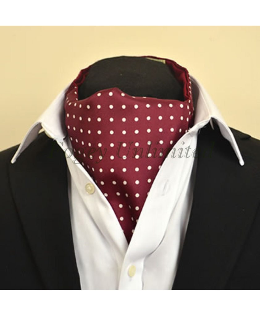Silk Gentlemans Cravat Scarf Ascot Made In England Etsy