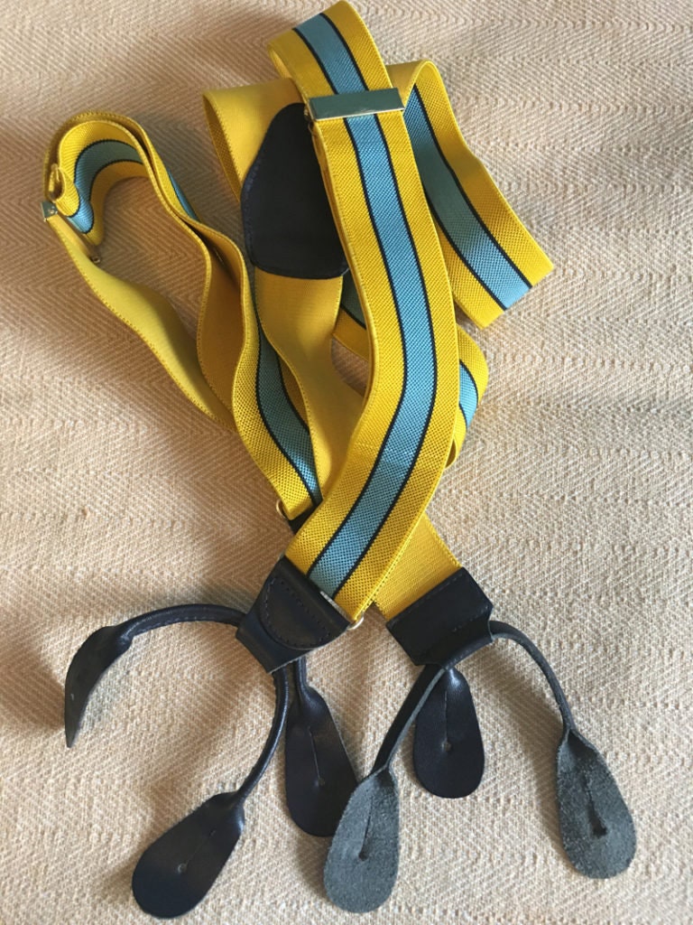 Image of Vintage Striped Trouser Braces | Suspenders