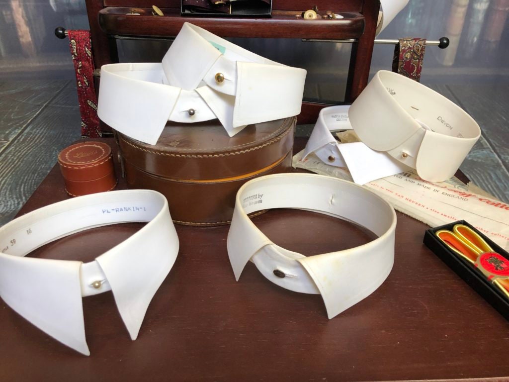 Image of Vintage Starched Stiff Detachable Collar For Your Shirt. Many Sizes Available