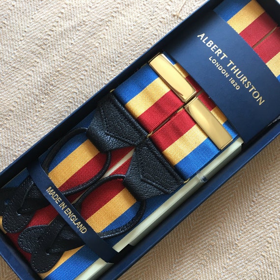 Albert Thurston Braces/suspenders Woven Barathea Stripes and Patterns -   Canada