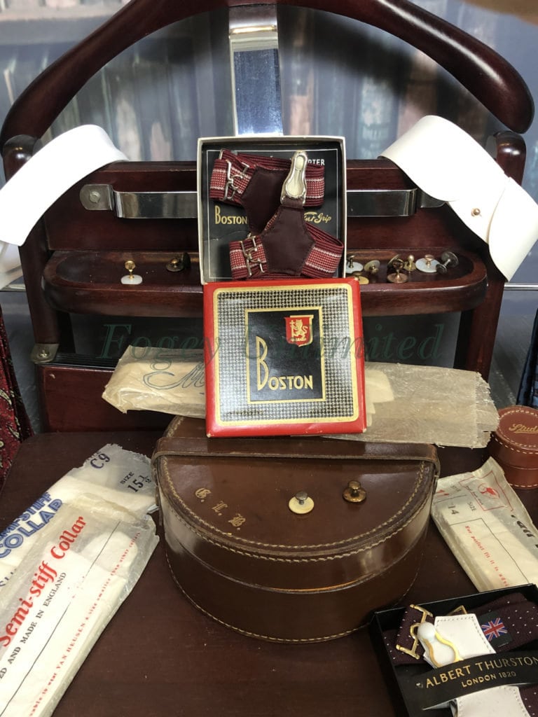 Image of Vintage Gentleman's Traditional Boston Sock Suspenders/Garters Various Colours Available