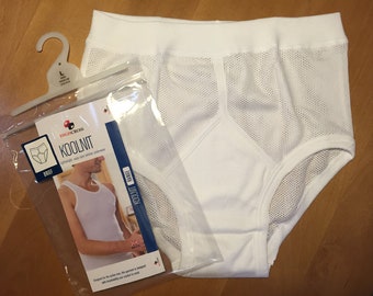 High Cross Kool Knit Cellular Cotton Briefs. Traditional style