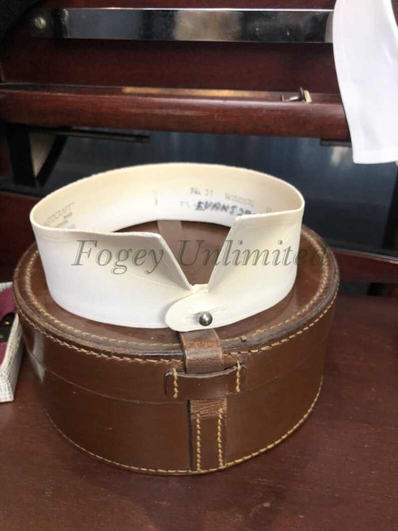 Sizes available Vintage Starched Stiff Detachable WING Shirt Collar