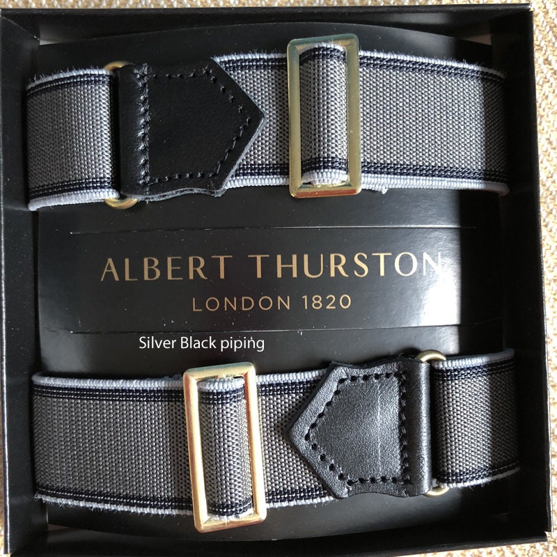 Image of Albert Thurston Adjustable Elastic Armbands For Your Shirt Sleeves. Colour Options Available