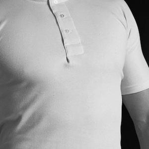 The Fogey Unlimited 3 Button Front Undershirt SHORT Sleeve by High Cross