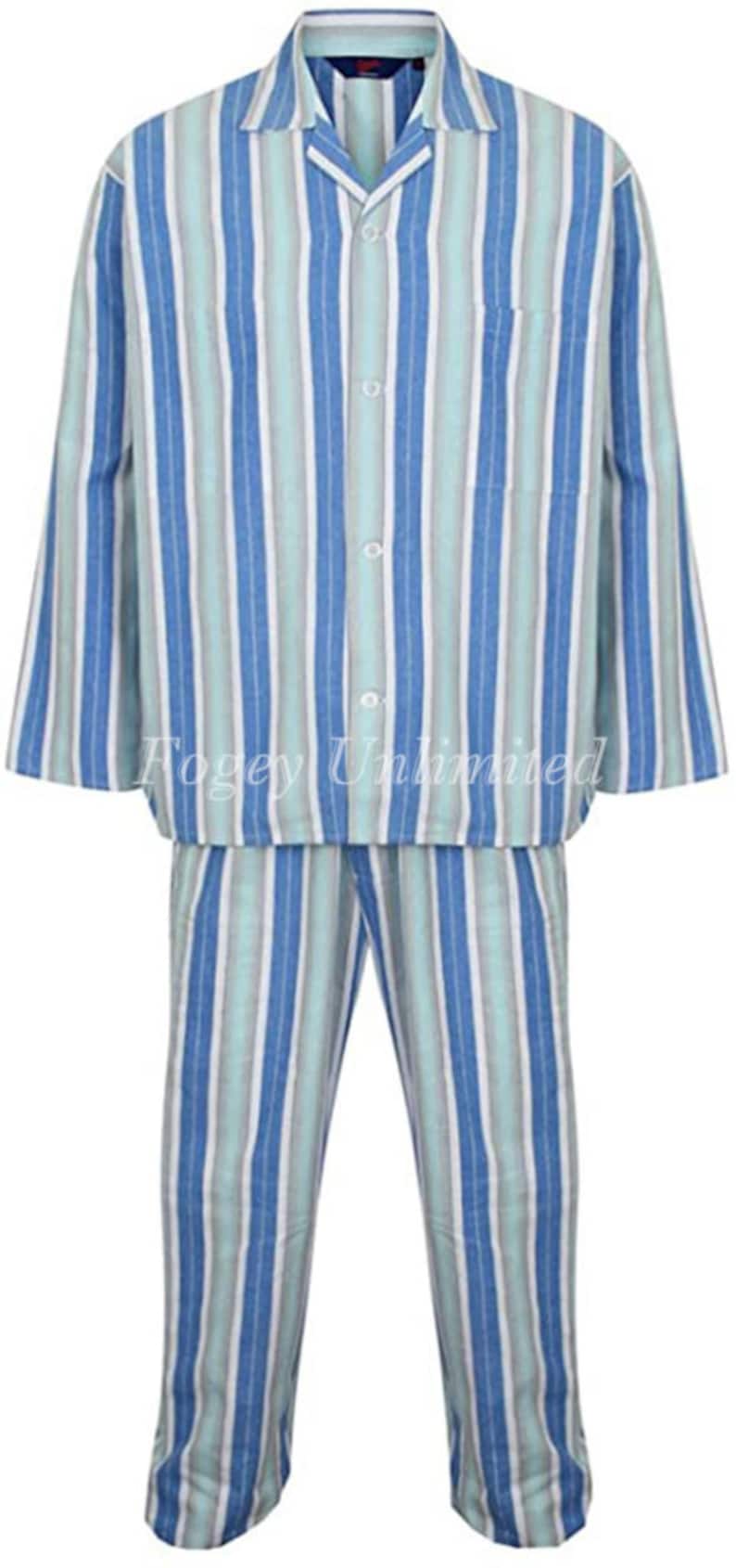 1930s Men’s Summer Clothing Guide     Traditional style Tie Cord waist Pyjamas. Brushed Flannel.. By Somax  AT vintagedancer.com