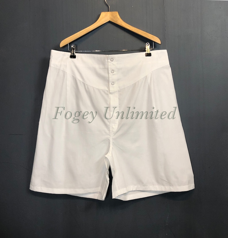 Vintage Style Menswear UK 1920s, 1930s, 1940s, 1950s, 1960s, 1970s The Fogey Unlimited Boxer Shorts. Traditional Longer cut style Yoke front Boxer Shorts. World Exclusive $56.80 AT vintagedancer.com