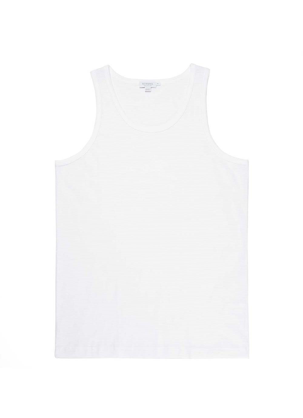 Image of Sunspel Cellular Cotton Vest/Singlet