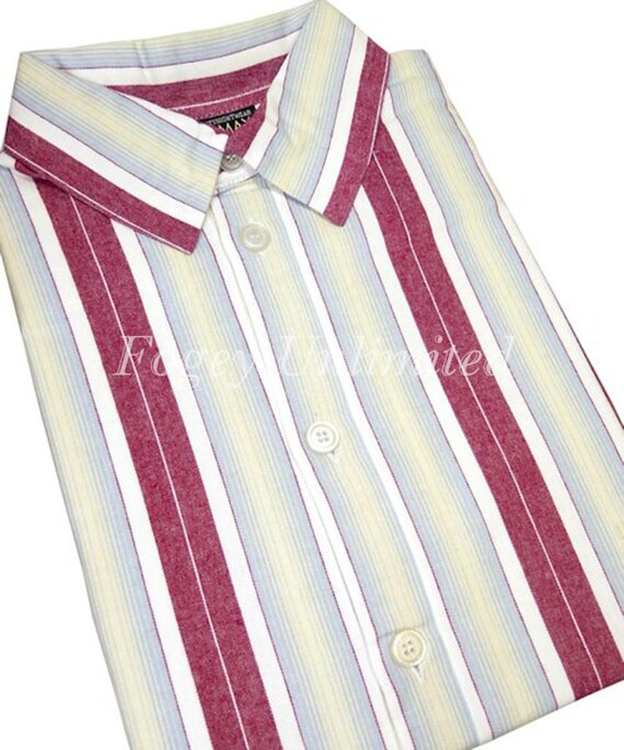 Traditional style Tie Cord waist Pyjamas. Brushed Flannel. By Somax PS28