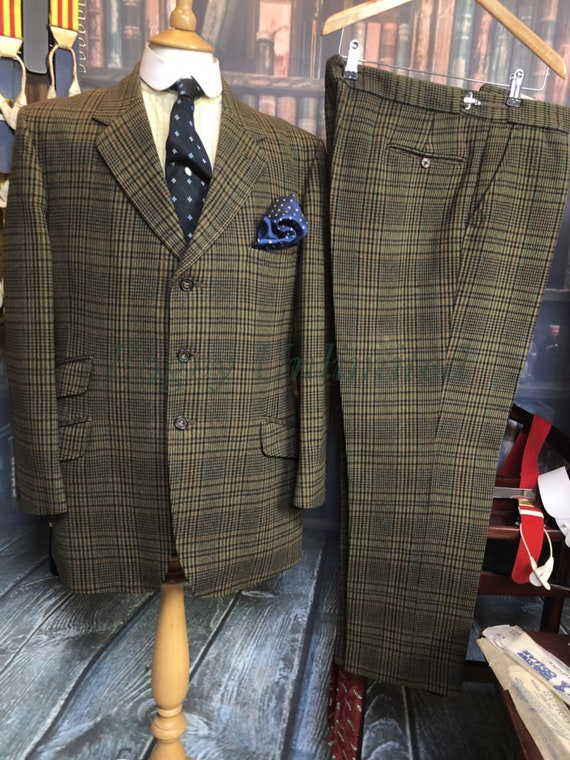 Vintage 2 Piece Pytchley Heavyweight Tweed Suit 42Chest/36Waist/30Leg