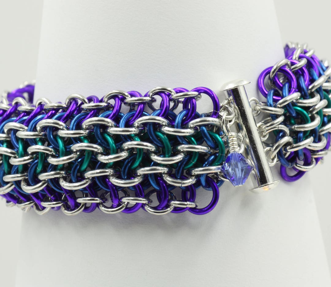 Vipera Berus Chain Mail Chainmail Chainmaille Sheet Cuff Etsy