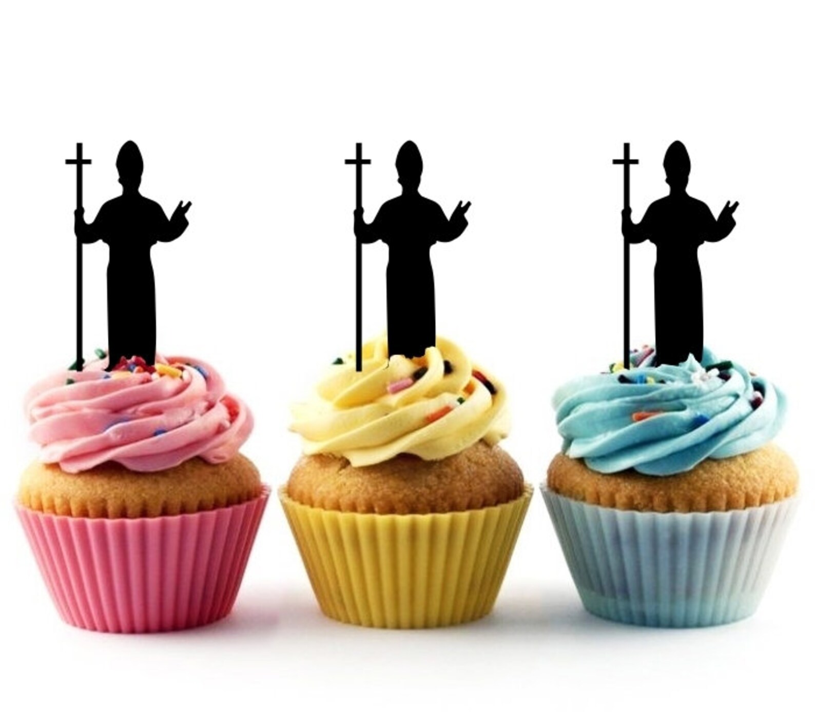 Catholique Christian Cupcake Toppers 10 Laser Cut acrylique Etsy
