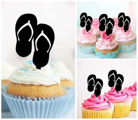 flip flop cupcake toppers