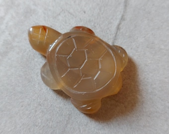 Agate Turtle Pendant Carved Agate Pendant Carved Animal Pendant Gemstone Turtle Charm