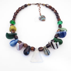 Mali Wedding Beads Necklace DJENABOU Fulani Jewelry Antique Trade Beads Necklace