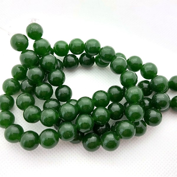 Chalcedony Beads 8mm For Jewellery Making Green Beads Jewelry Supply Semi-Precious Gemstone Schmuckbedarf Halbedelsteine Perlen DIY Schmuck