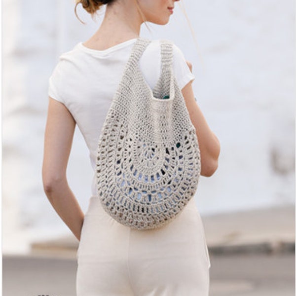 Sac à main ou de plage au crochet en lin