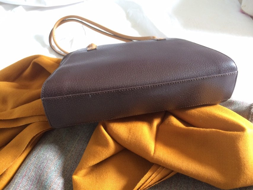 As New Leather Hexagona Paris Classic Country Brown and Tan Etsy UK