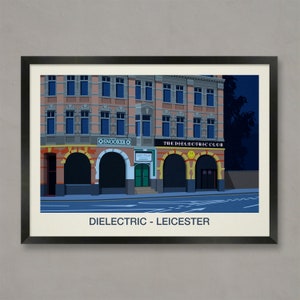 Dielectric Nightclub Poster: Leicester Music Scene Art Print