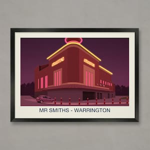 Mr Smiths Nightclub Poster, Nightclub prints