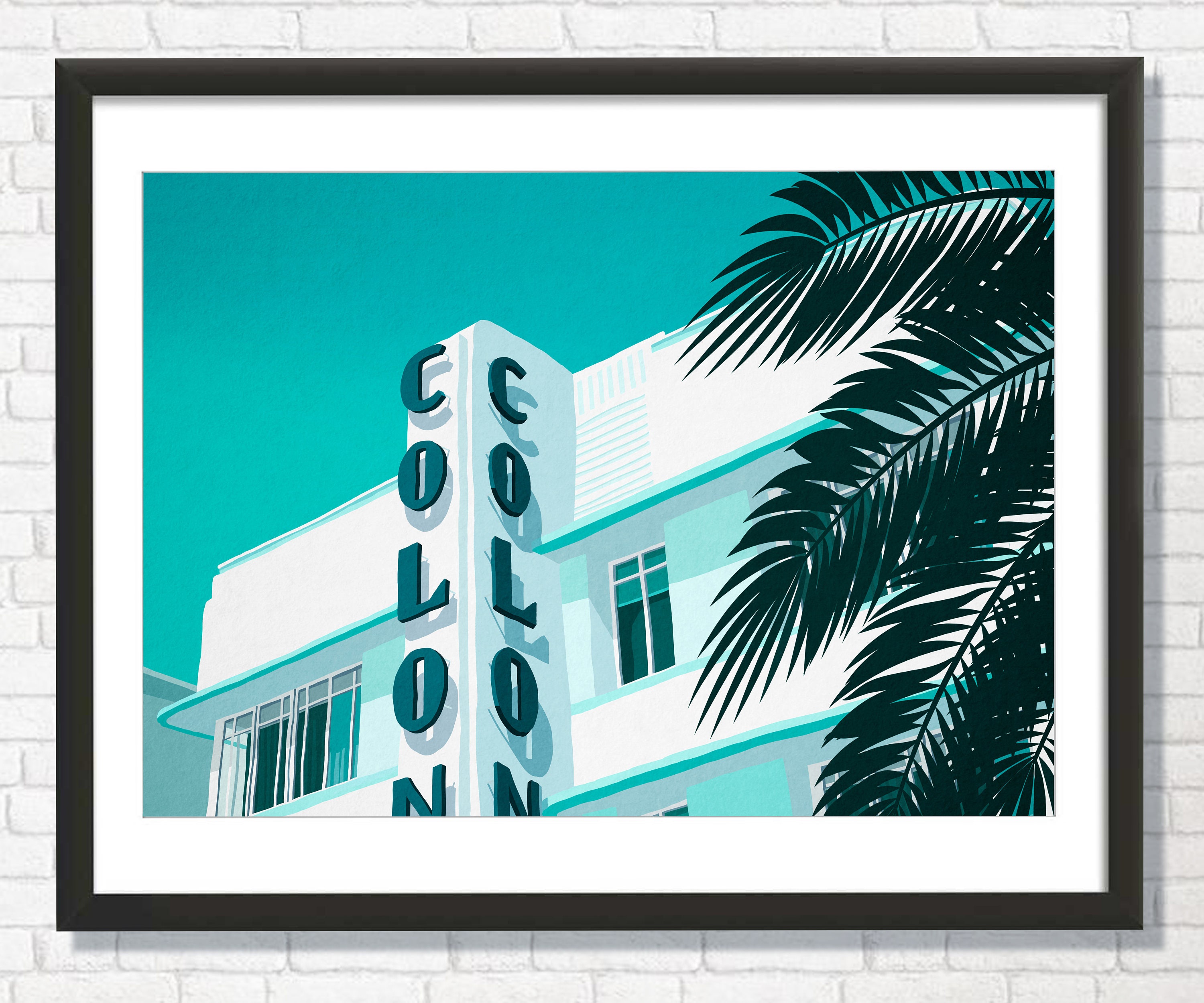 Colony Hotel Miami Print
