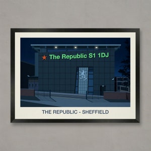 The Republic Nightclub Poster, Nightclub prints
