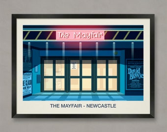 The Mayfair Ballroom Poster, Nightclub Prints, The Mayfair, The Mayfair Print, The Mayfair Newcastle, The Mayfair Ballroom print