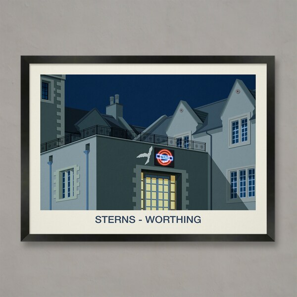 Sterns Nightclub Poster, Nightclub prints, Sterns Nightclub