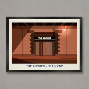 The Arches Nightclub Poster, Nightclub prints