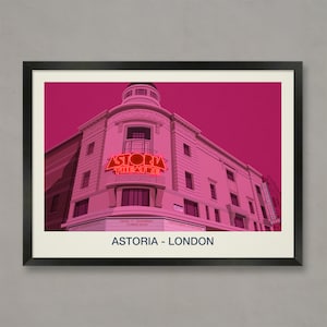 Astoria Nightclub Poster, Nightclub prints