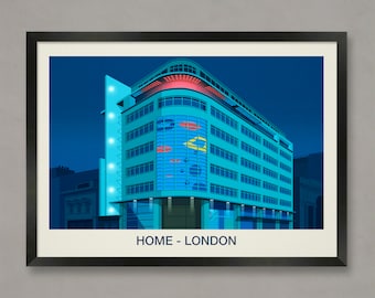 Home Nightclub London Art Print, Venue Poster